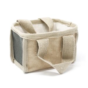 Natural Mini Storage Basket – Charcoal