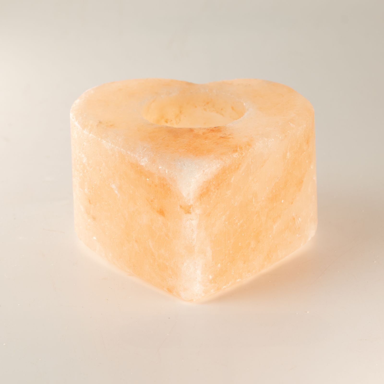 Salt Candle Holder - Med Heart - Image 3