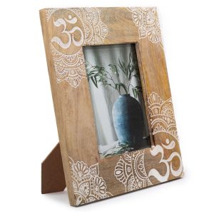 Mango Wood Picture Frame – Mandala White – Large