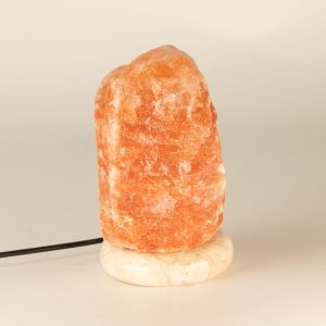 USB Natural Salt Lamp - 11.5 cm (white light)