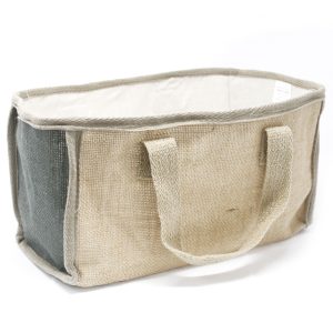 Natural Shopping Basket – Charcoal – Large
