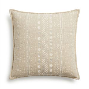 Indian Cotton Cushion Cover – Soft Stone – 45×45cm