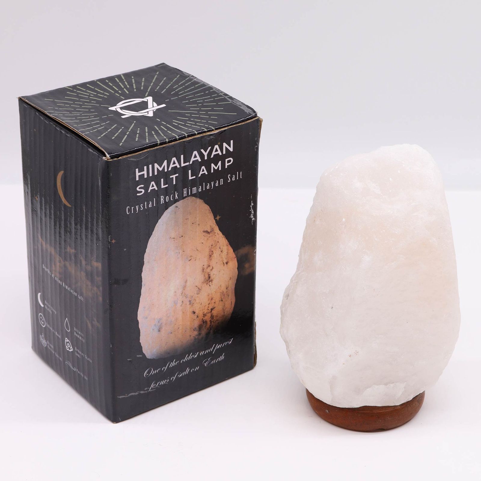 Crystal Rock Himalayan Salt Lamp with Base Approx. 2-3kg - Image 3