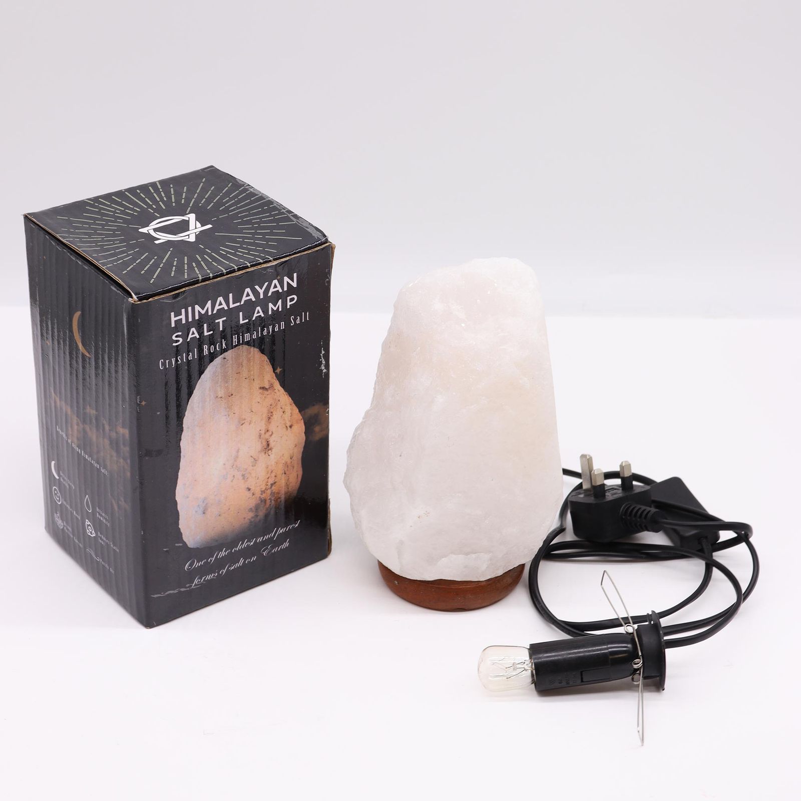 Crystal Rock Himalayan Salt Lamp with Base Approx. 2-3kg - Image 4