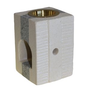 Handcrafted Stone Oil Burner – Square Design