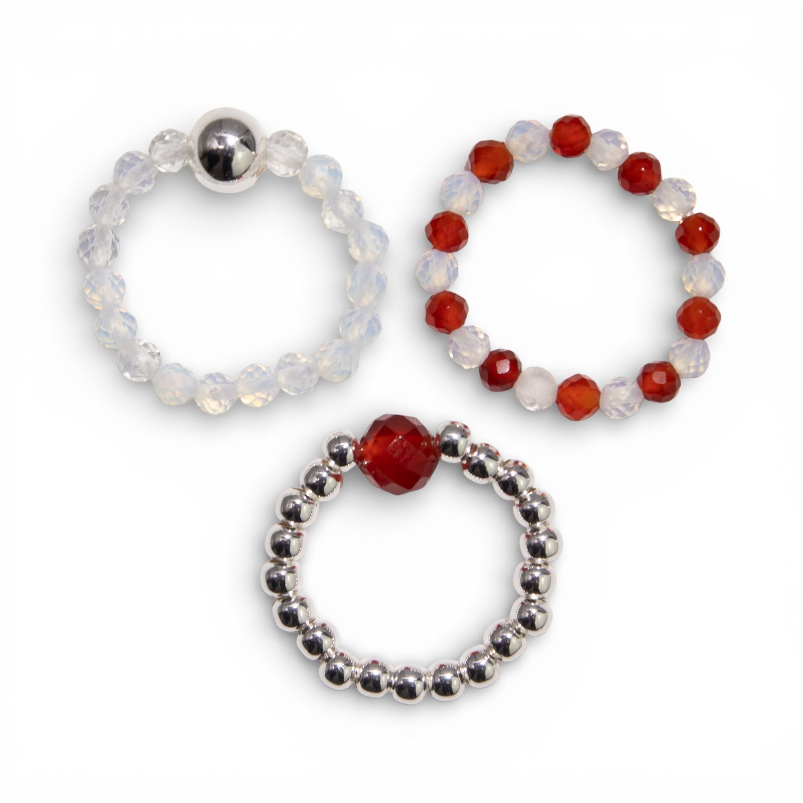 Nymph Spirit Gemstone Ring Set – Blood Moon - Εικόνα 9
