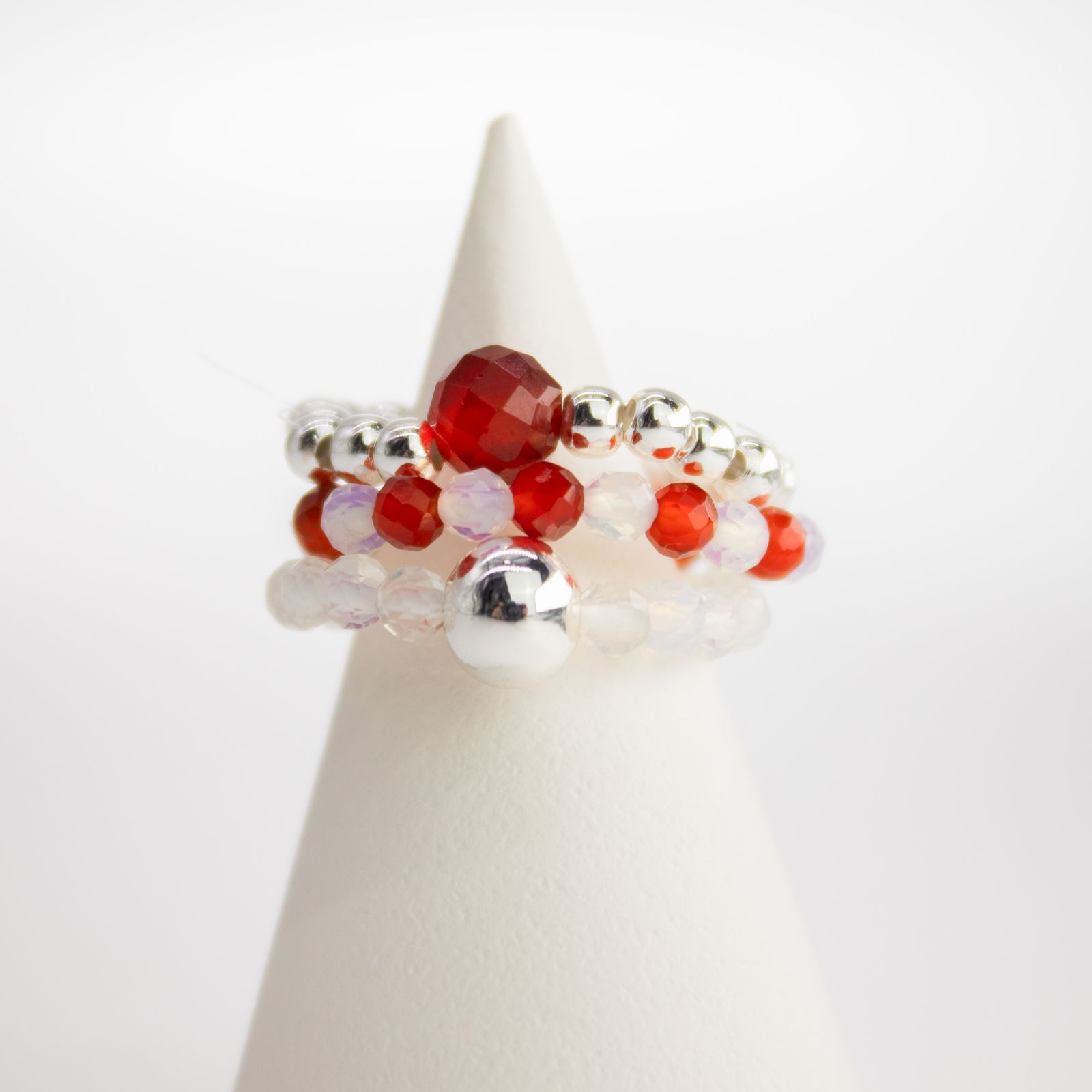 Nymph Spirit Gemstone Ring Set – Blood Moon - Εικόνα 4