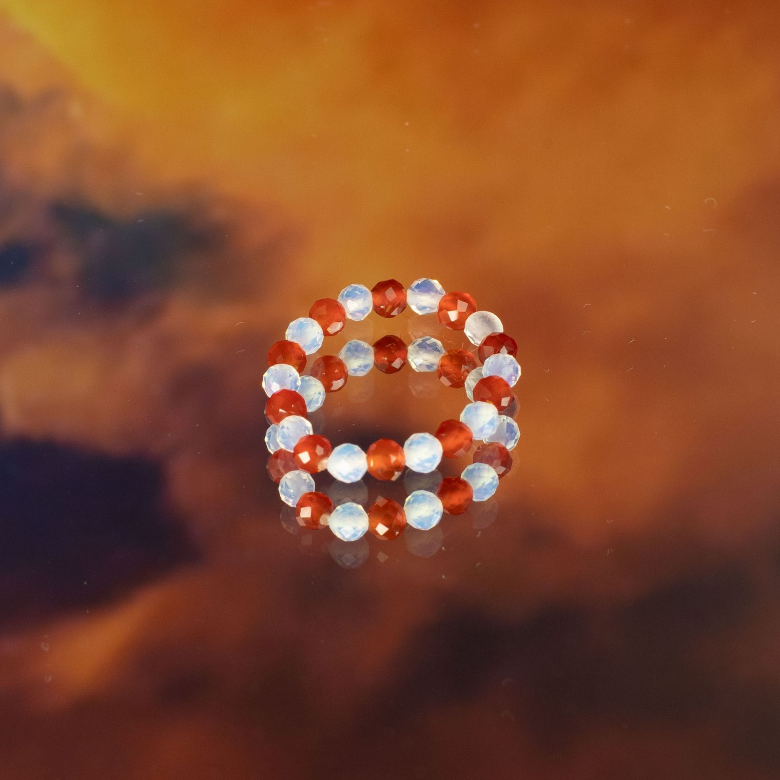 Nymph Spirit Gemstone Ring Set – Blood Moon - Εικόνα 8