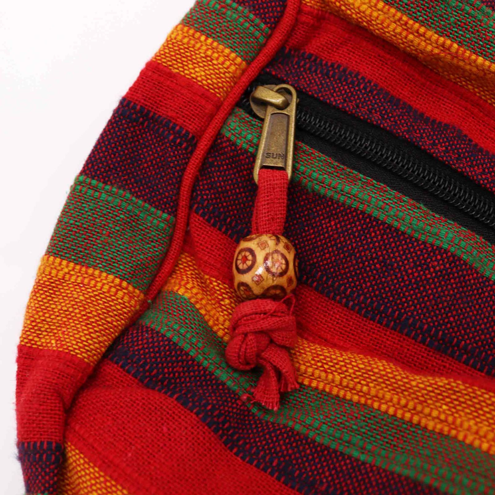 Large Nepal Sling Bag (Adjustable Strap) - Sunset Reds - Εικόνα 2