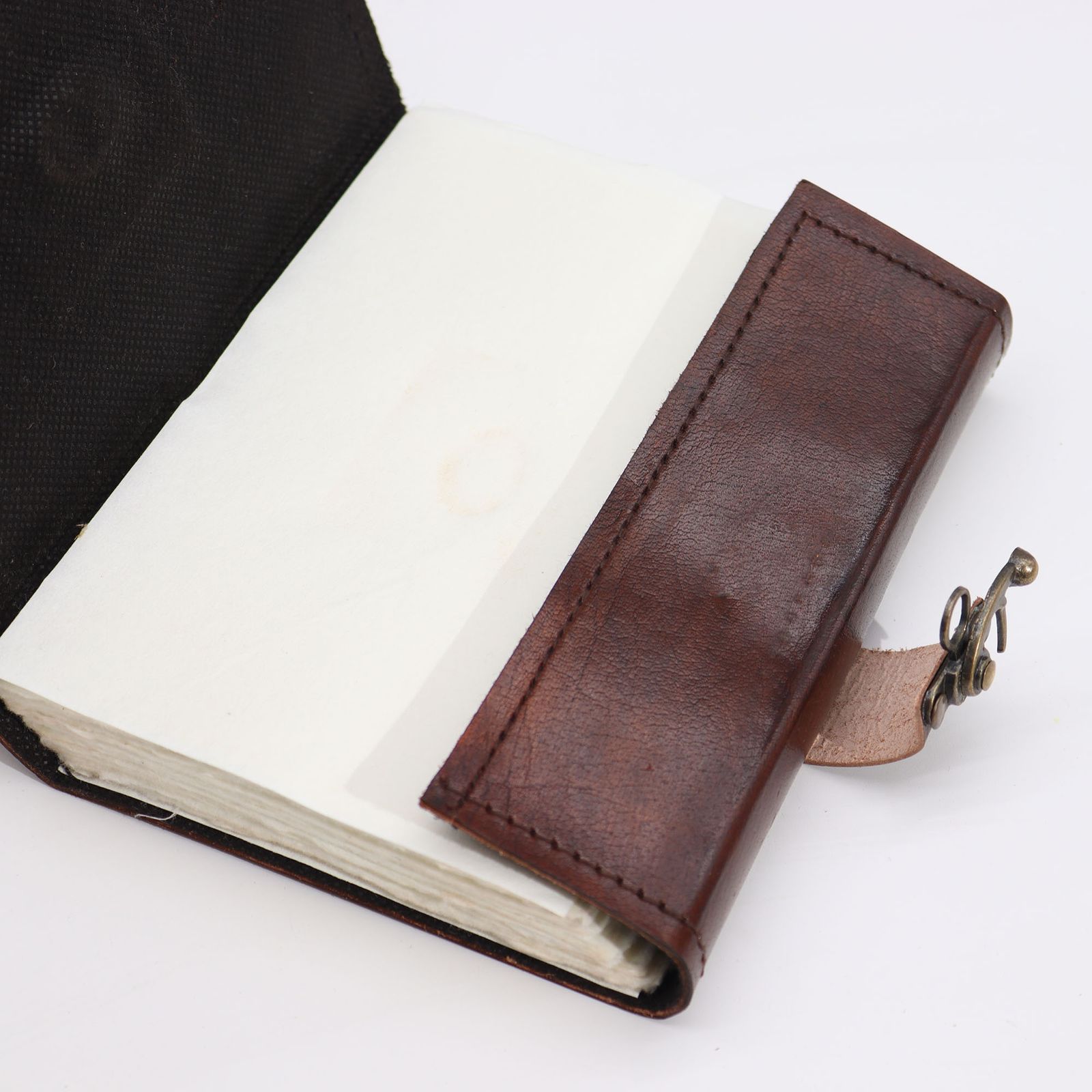 Black Tan Book - Evil Eye Decor - 160 Deckle Edges Pages - 17x12.5cm - Image 2